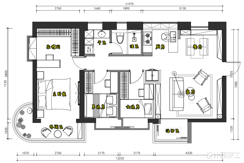 深圳80后夫妇新家走红小区,去客厅化、可开放可封闭厨房,好羡慕