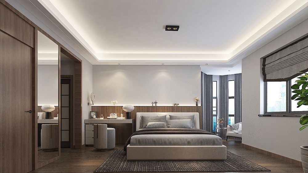 用高级灰打造的简约风,第一眼就让人爱上了,小姨子来了都喜欢!