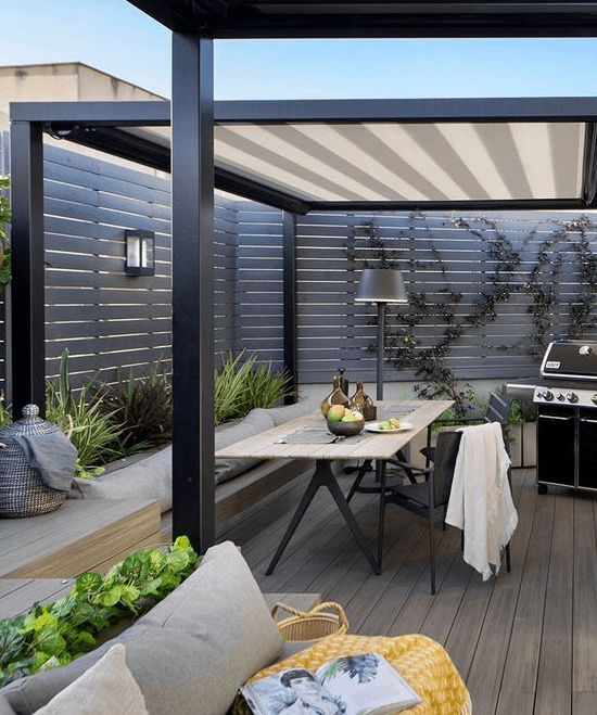 露台别只晾晒,这样搭拥有五功能,加上灯光就是观景台!