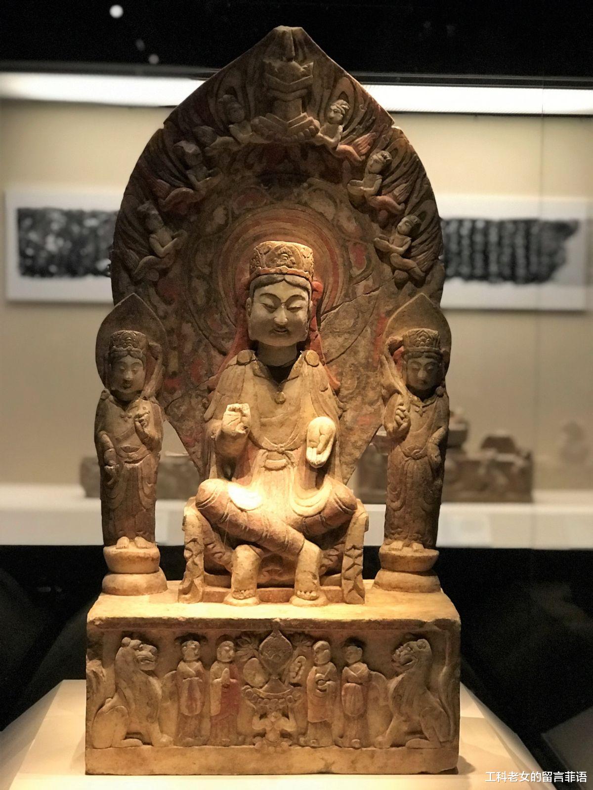 雕刻|国博邺城佛像:笑眯眯的方脸弥勒