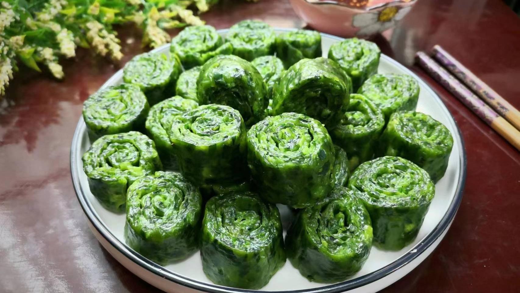 菠菜|春天吃早餐，包子油条不如吃“菜卷”，低脂少油又营养，老少皆宜