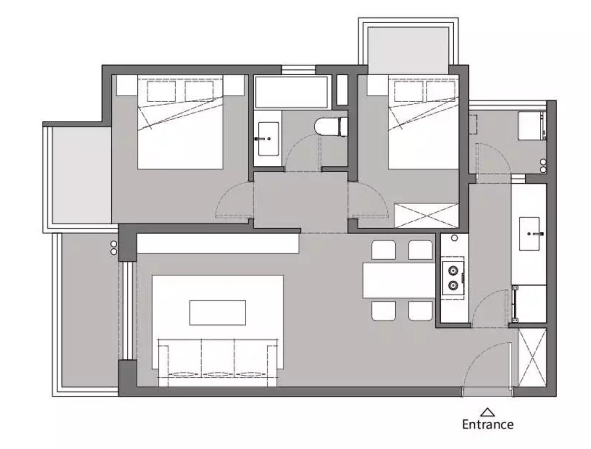 看了她64㎡家,才知道什么叫实用,目光所及之处,皆是柜子