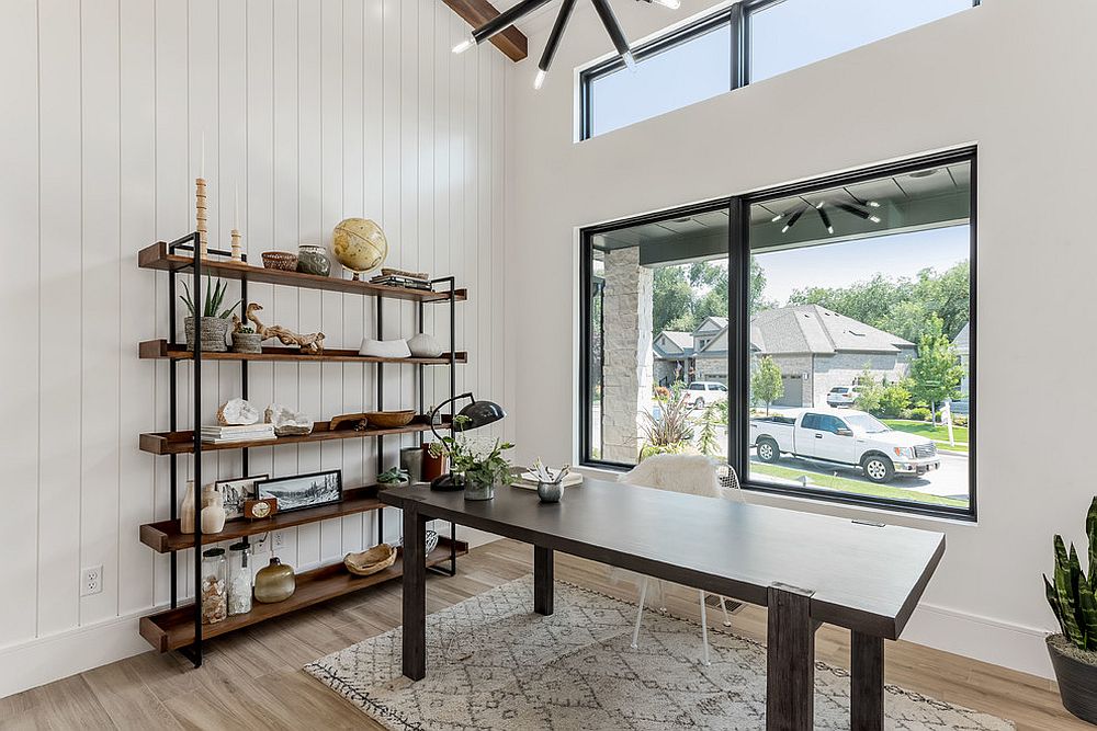 办公室|25个家庭办公室为高效、有组织的工作空间搁置的想法