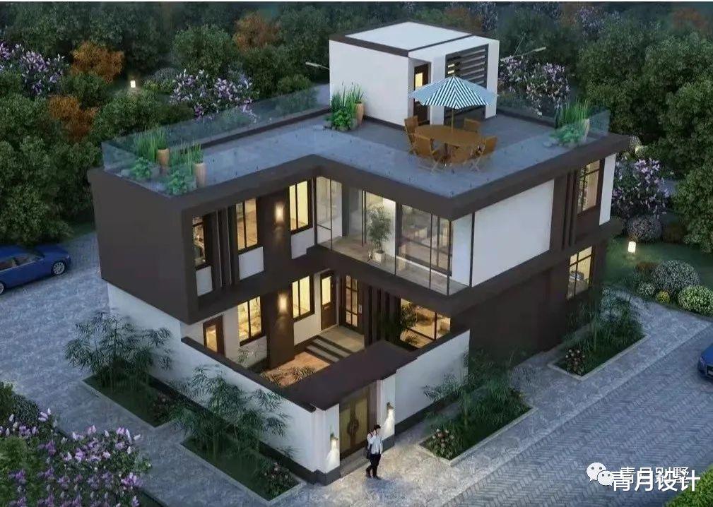 别墅|有人说现代别墅没有中式合院好，来看看这栋现代风带院子的咋样