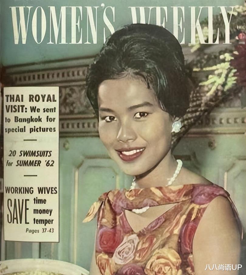 眼霜 44岁苏提达模仿婆婆发型,长发盘起高贵又干练,只是少了一顶皇冠