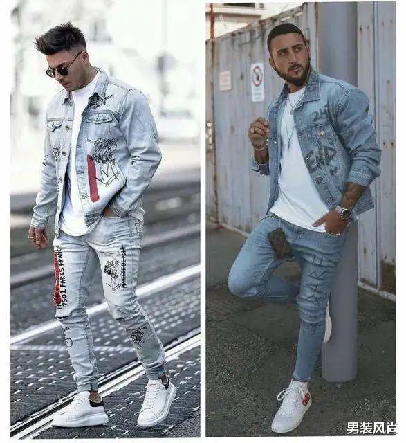秋季男士的第一款牛仔夹克外套如何搭配