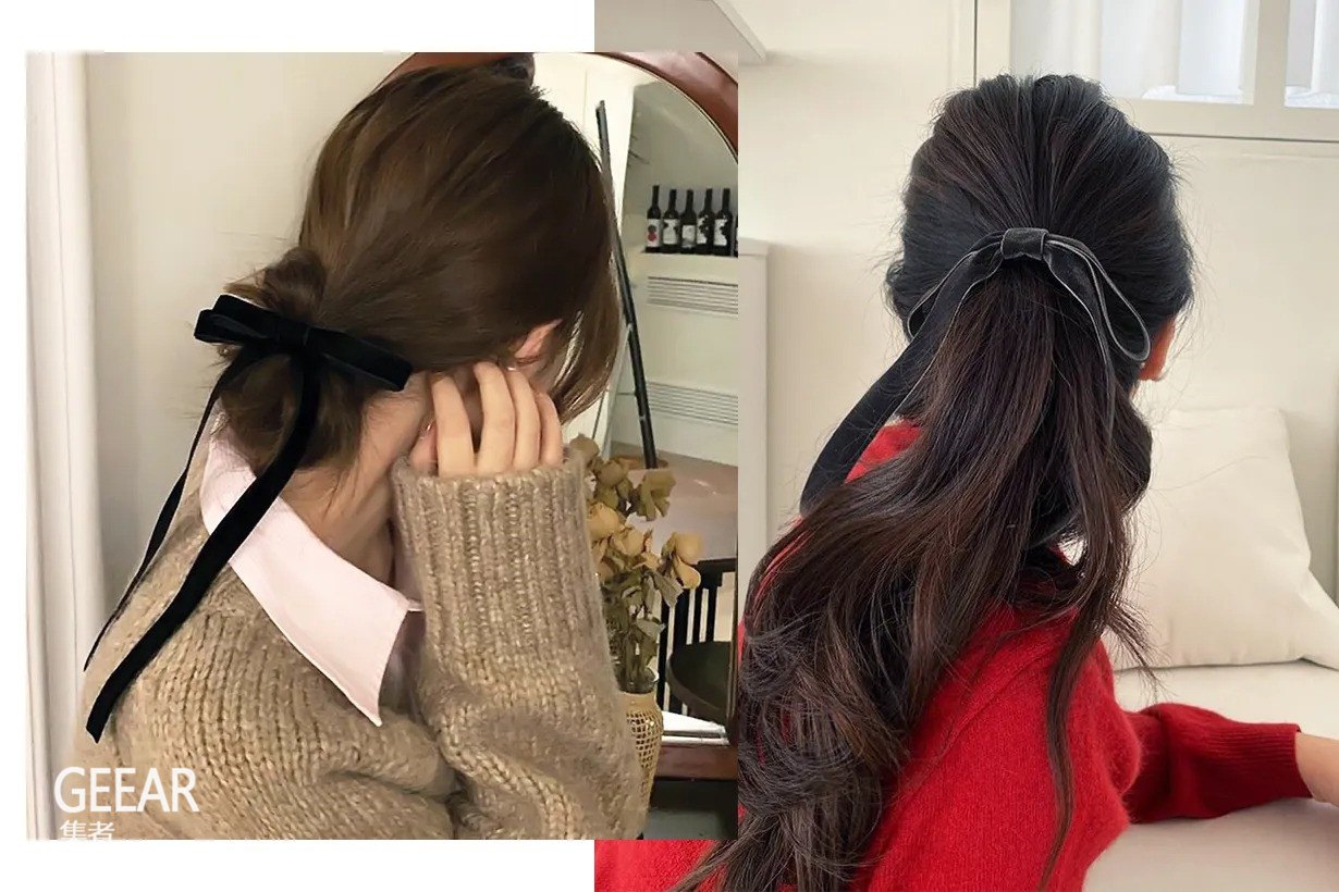 韩国女生都不约而同地喜欢戴上这款发饰，温柔又应节！