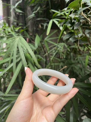 |和田玉素纹手镯
