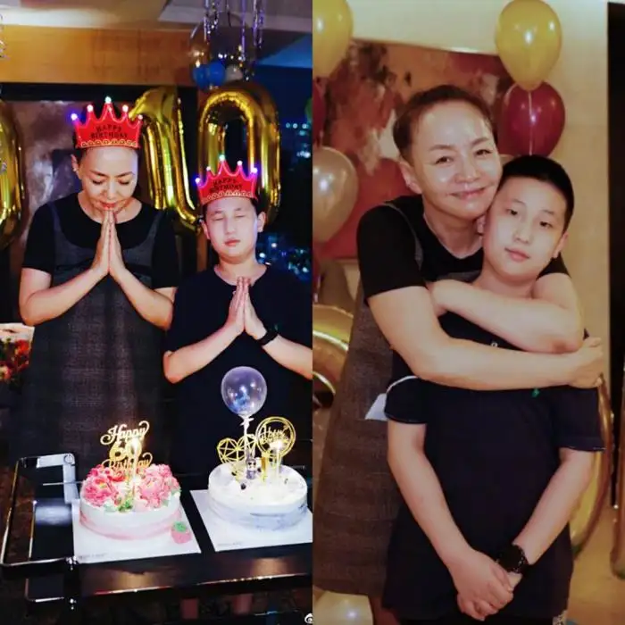 宋丹丹62岁大寿快请来半个娱乐圈!穿礼服罕见性感,孙子肉脸超萌