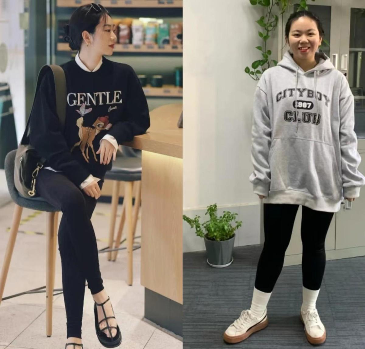 最近火了一种穿法：叫“卫衣+无痕裤”，温暖时髦，潮人都上头了