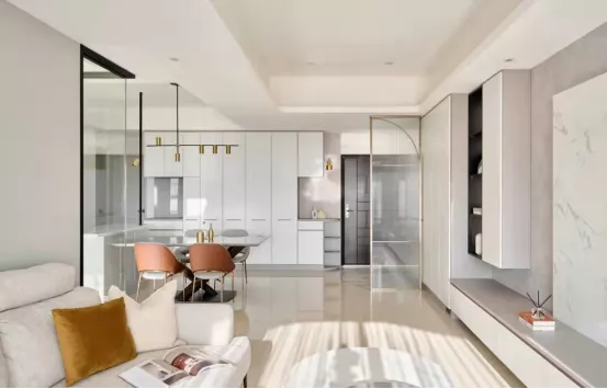 102㎡北欧轻奢风，酷爱金属+透明玻璃，这比别墅划算多了