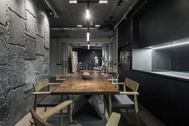 100㎡简约工业风,粗犷朴素的高级灰,这样设计很美