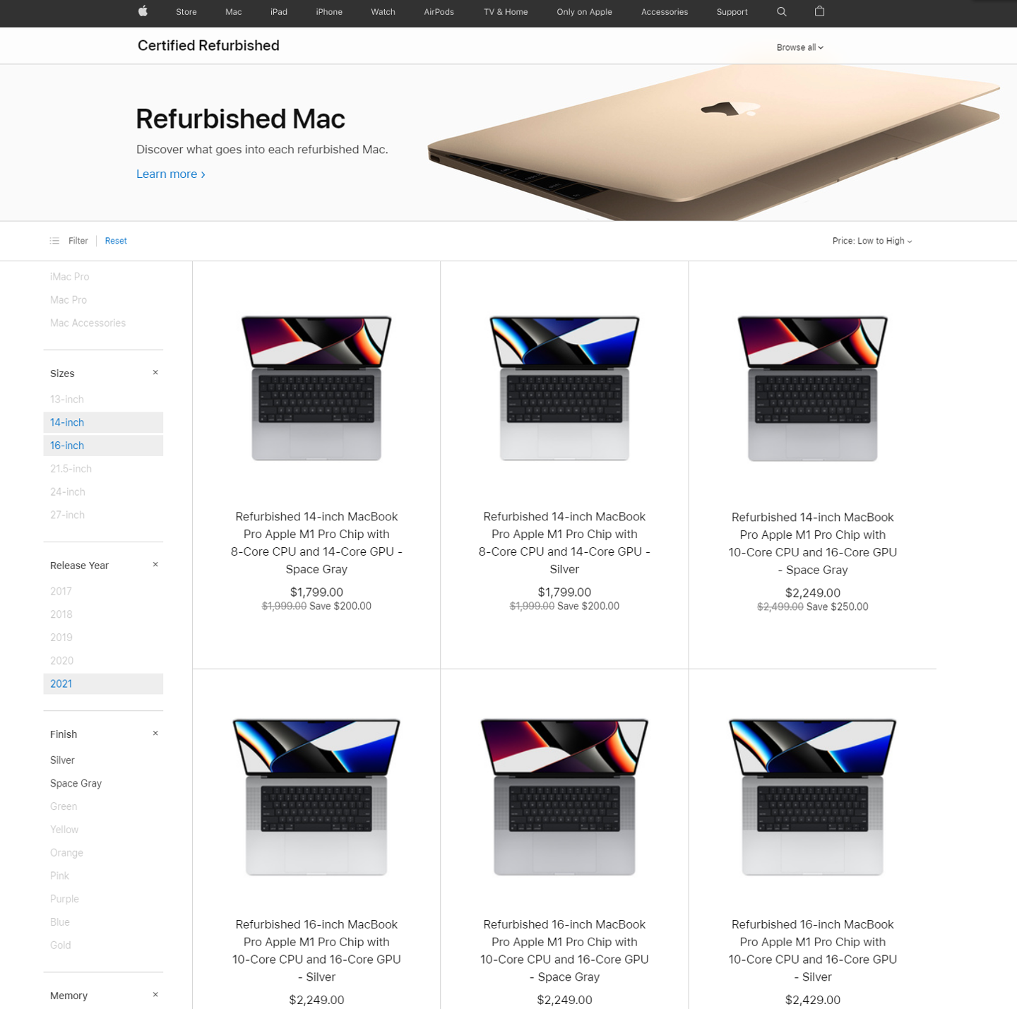 MacBook Pro|性价比爆棚！苹果上架翻新MacBook Pro：降价幅度大
