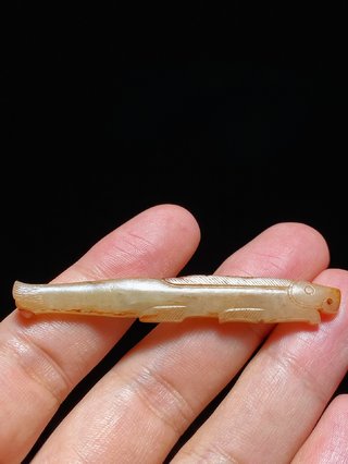 和田玉籽料|西周 和田玉籽料 玉鱼 挂件 把件