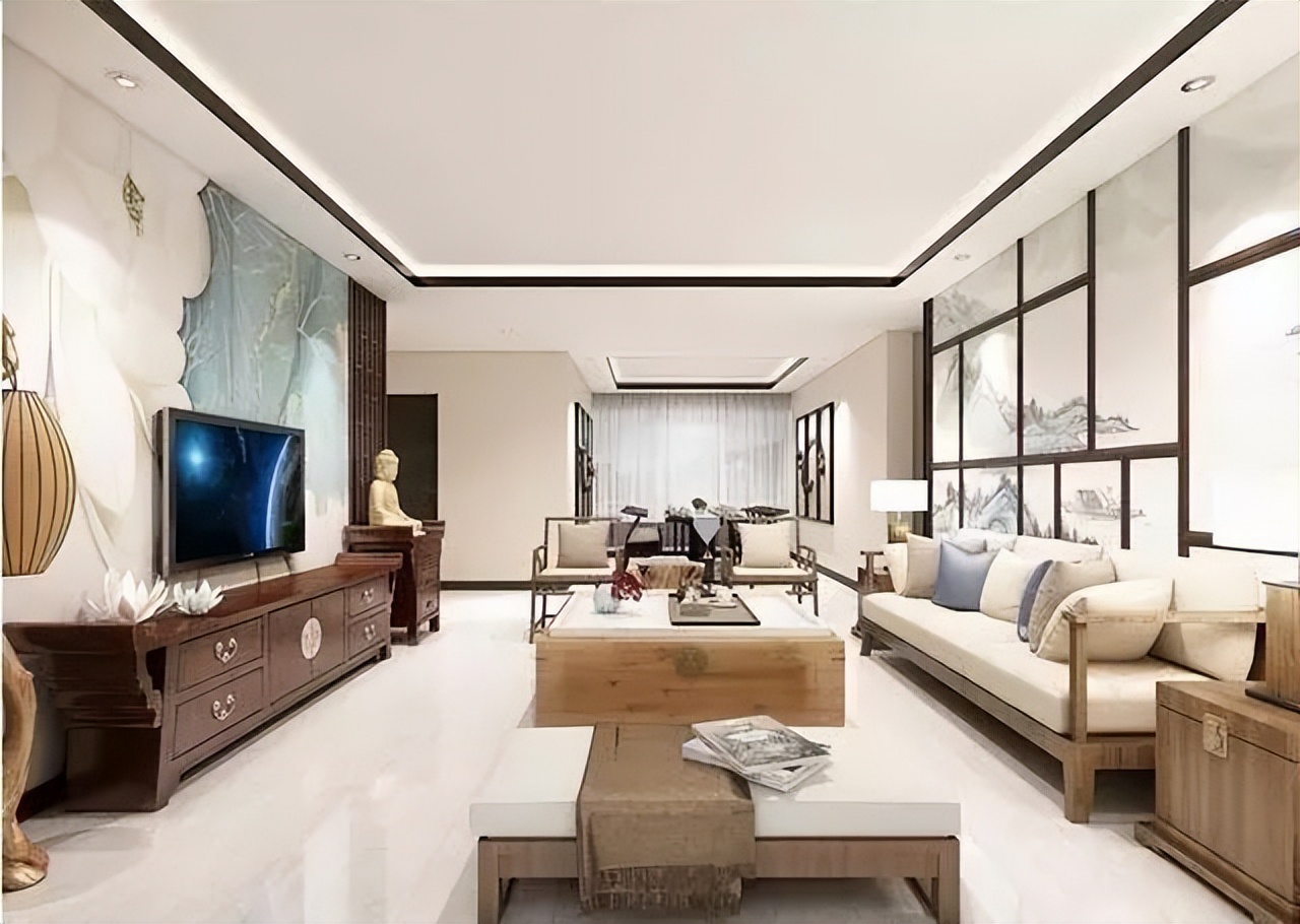 画家审美就是不一样，背景墙不到5千惊艳小区，邻居都拿来当模板