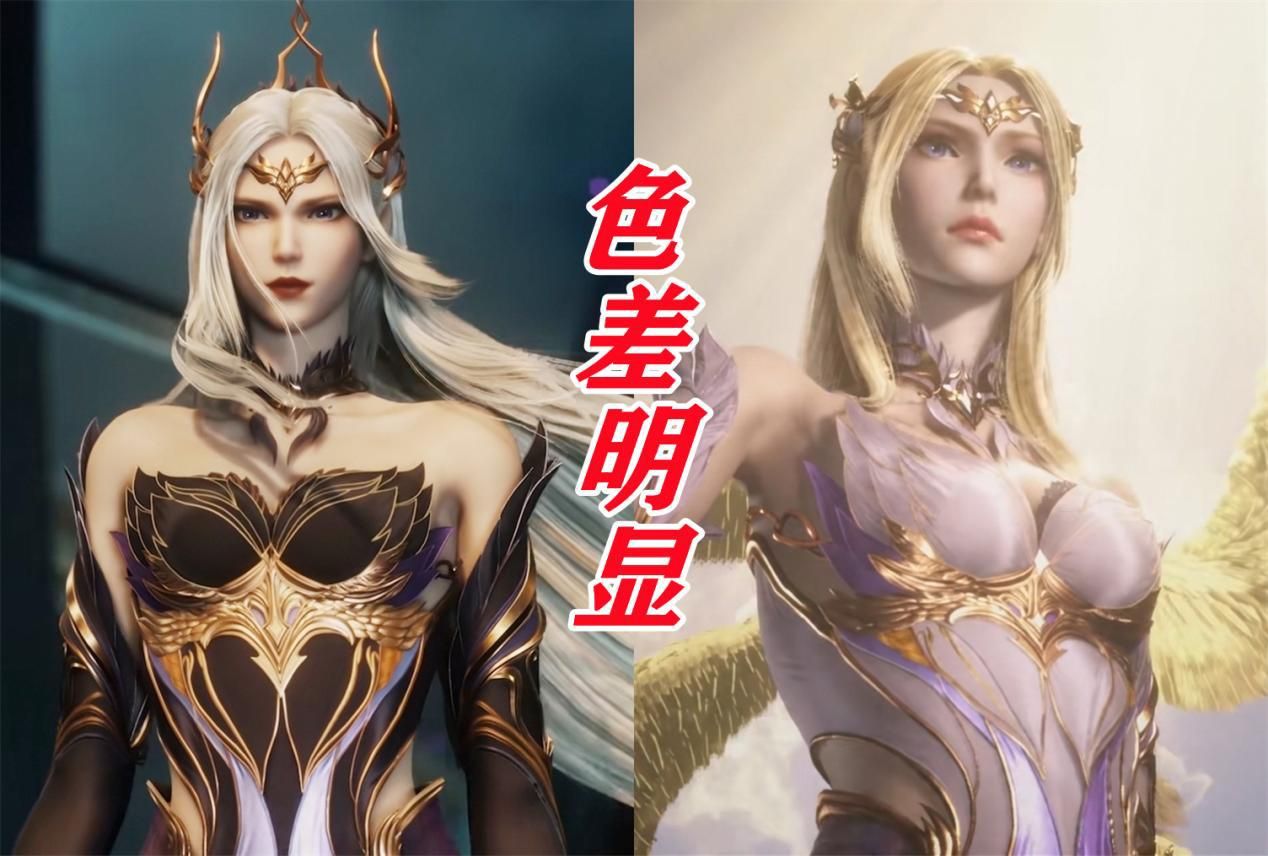 acgn漫评|黑天使与千仞雪建模对比，邪恶御姐更受欢迎，漫迷瞬间狂喜