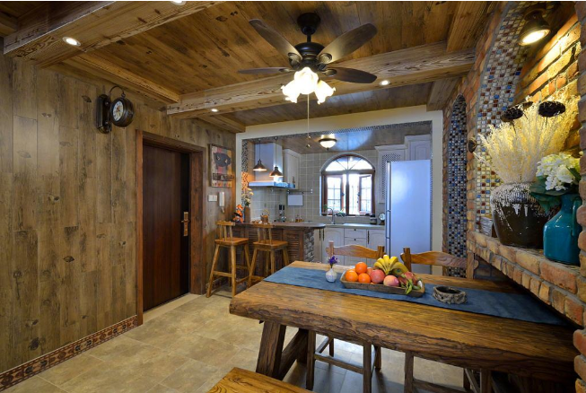 横梁没法动,无奈只能用这些方法进行弱化,完工后效果还赞!