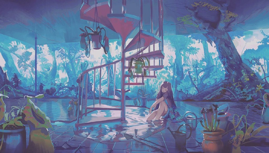 |【动漫壁纸】我所有的喜欢都是与你有关，美国风景画师的插画作品