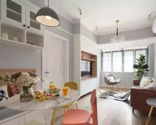 74平精致两居,客餐厅这么设计真漂亮!全屋干净简洁!忍不住晒晒