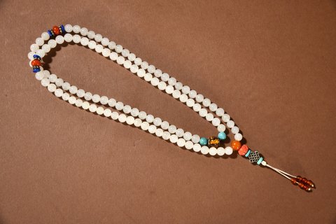 和田玉籽料|和田玉籽料108颗念珠