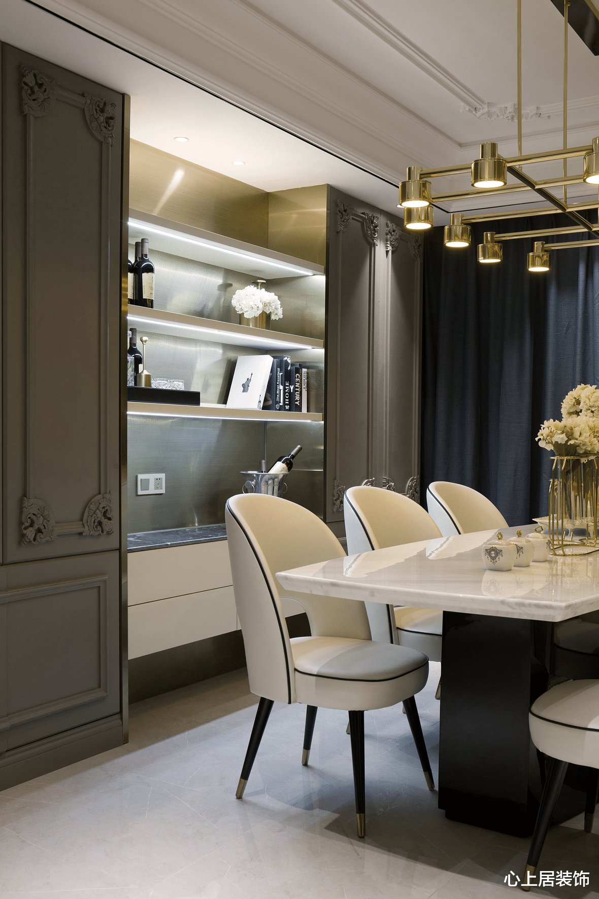 欧式轻奢,复古摩登,简约中略显大气