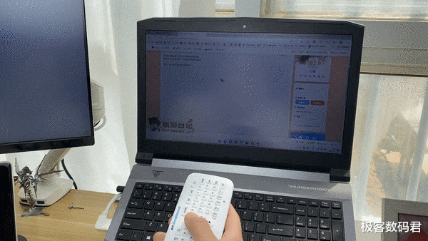 键盘|空中键鼠，巴掌大的键盘还能凌空操作，电视、电脑、投影仪都能用