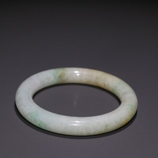 翡翠|晚清 翡翠圆条手镯