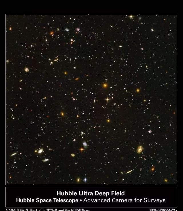 最远的星系：代号HD1，目前距离地球337亿光年，且还在远离中