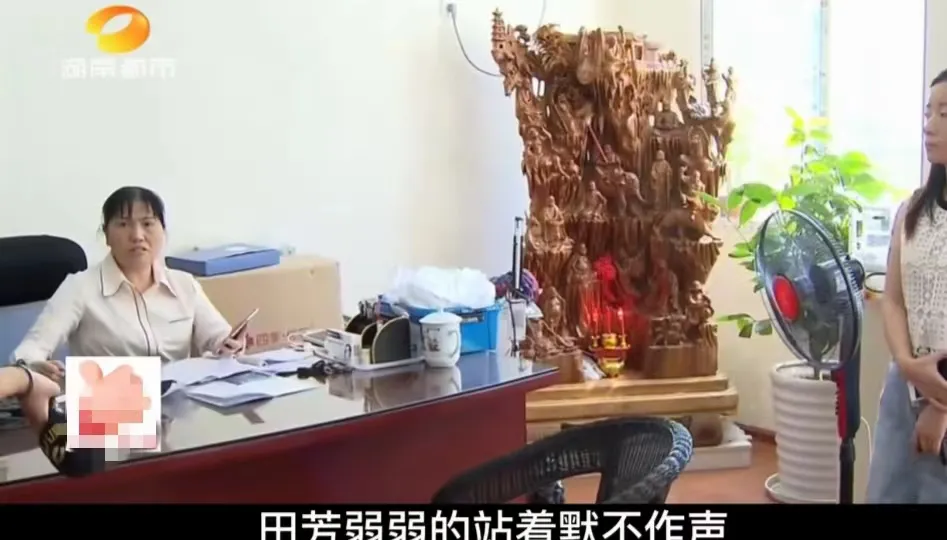 40岁的女子和三个月大的儿子正在看电视,女子把儿子抱给婆婆