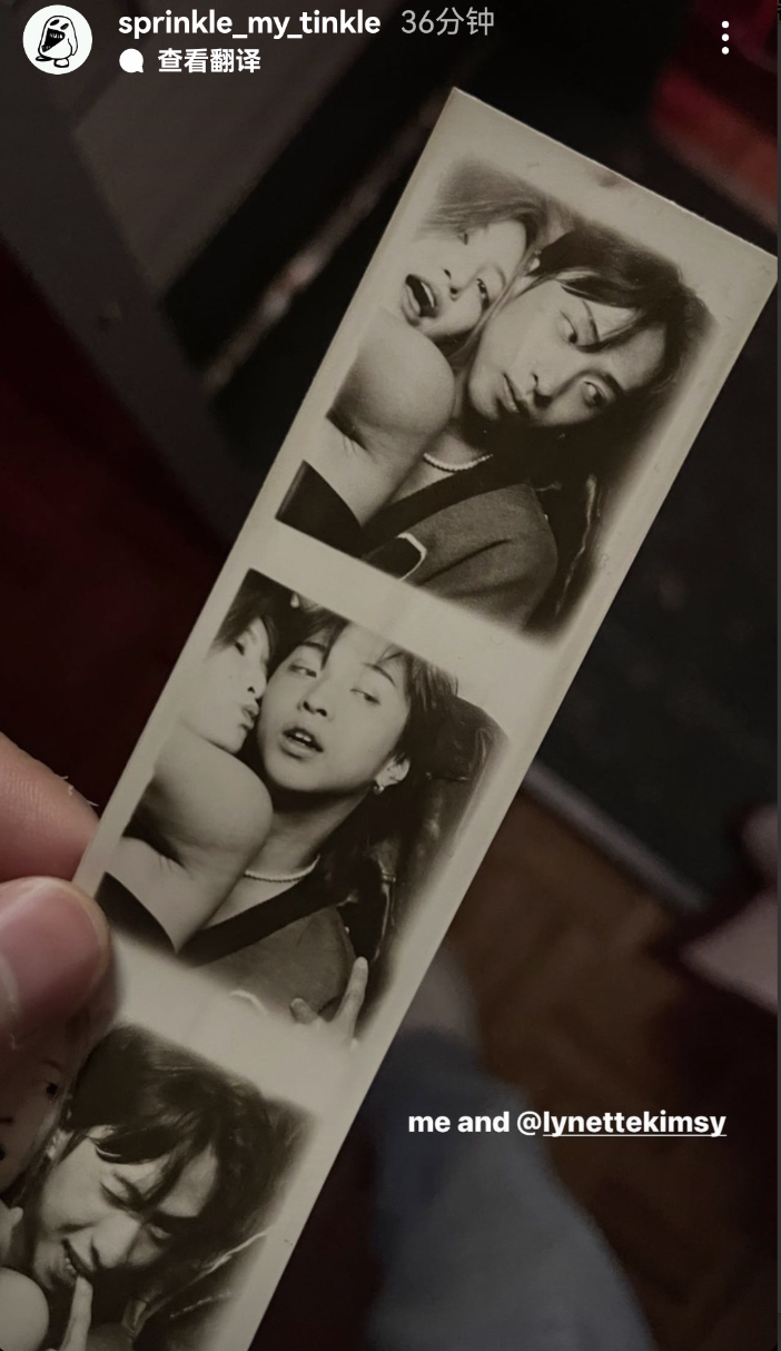 伊能静|伊能静儿子晒与女生亲密照，被对方亲吻脸颊，贴身合影异性缘极佳