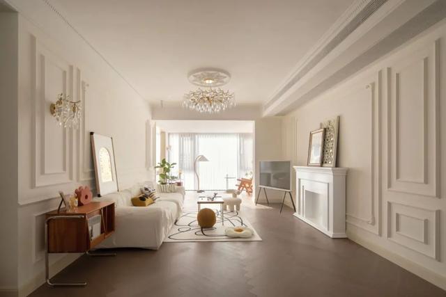 170㎡法式简约,简单洁净的空间,轻松自然的质感