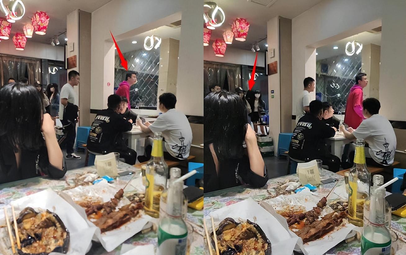 王思聪|王思聪与8个美女吃烧烤!大厅里拼桌,保安站门口,结账时出手阔绰