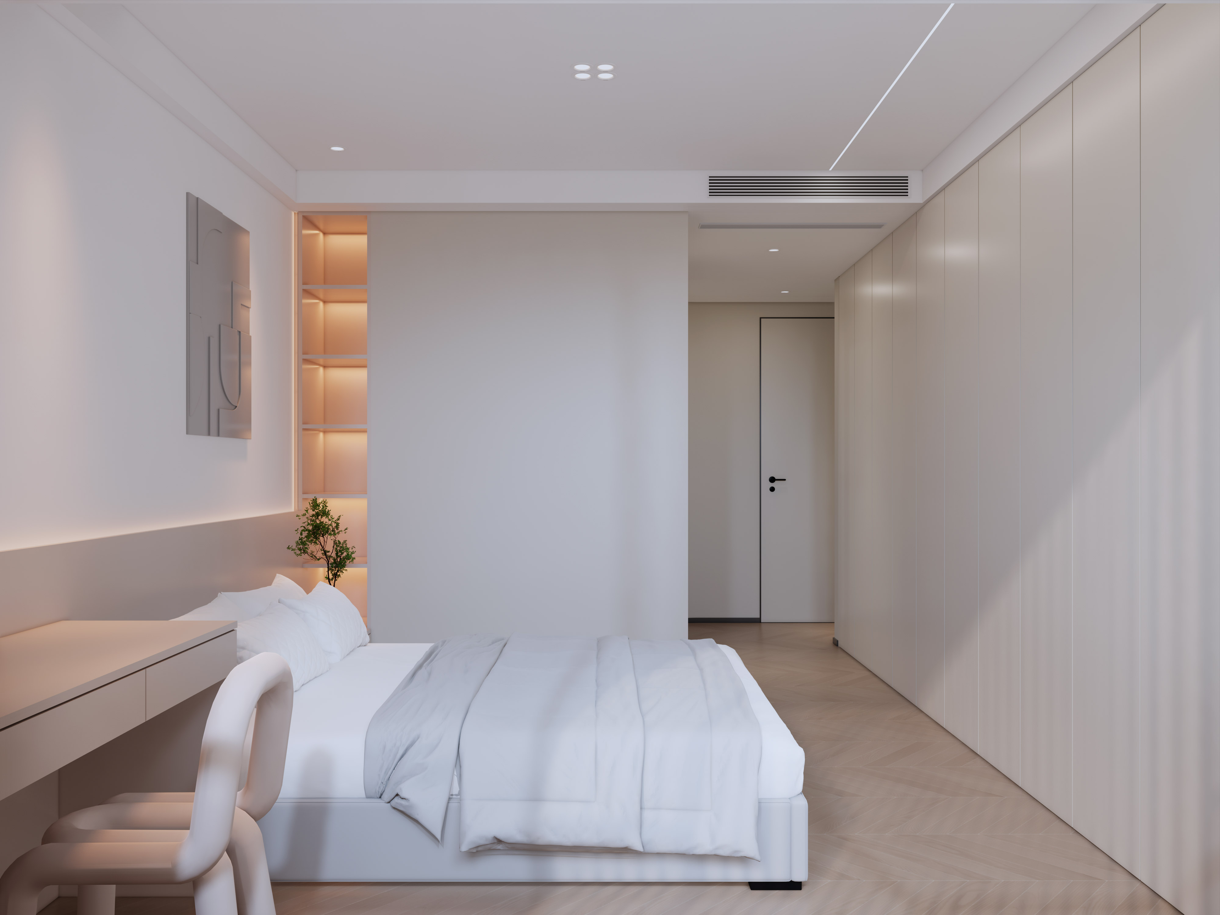 151㎡ 现代奶油风,一隅安宁