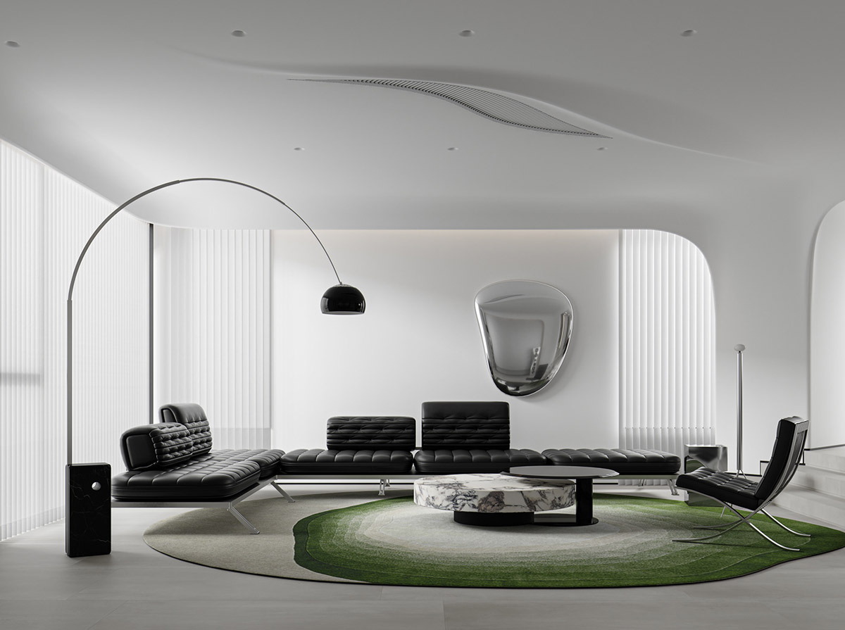 绿色和红色装饰元素融合在一起的现代气息（一）