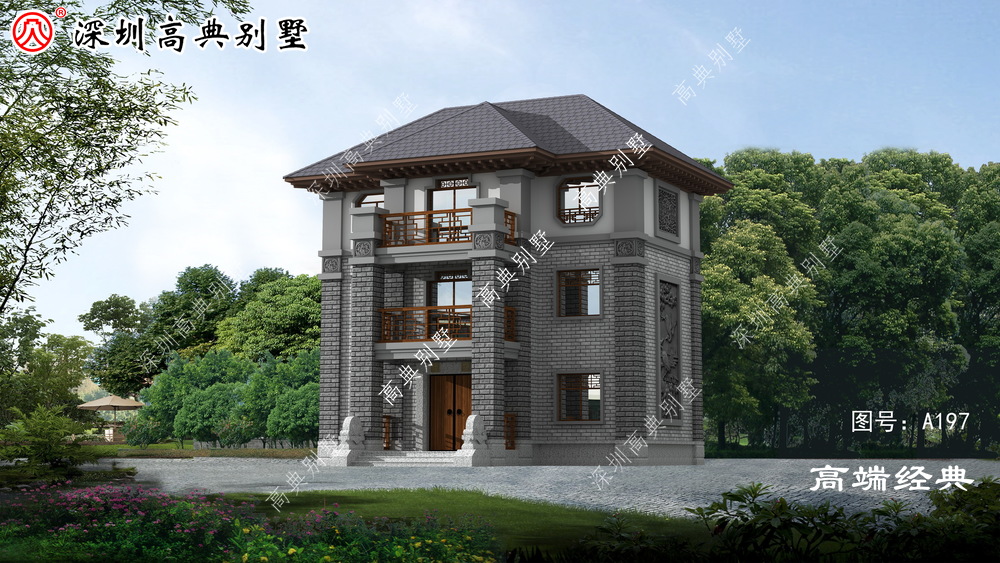 新中式三层别墅,结合现代户型元素,更注重生活体验感