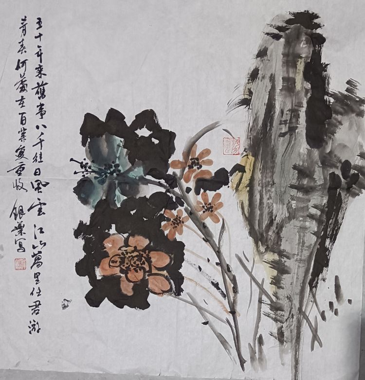 |晨风轻拂的荷田