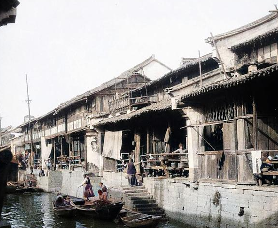 |浙江杭州：1931年的塘栖古镇旧影，来自90年前的江南水乡风情
