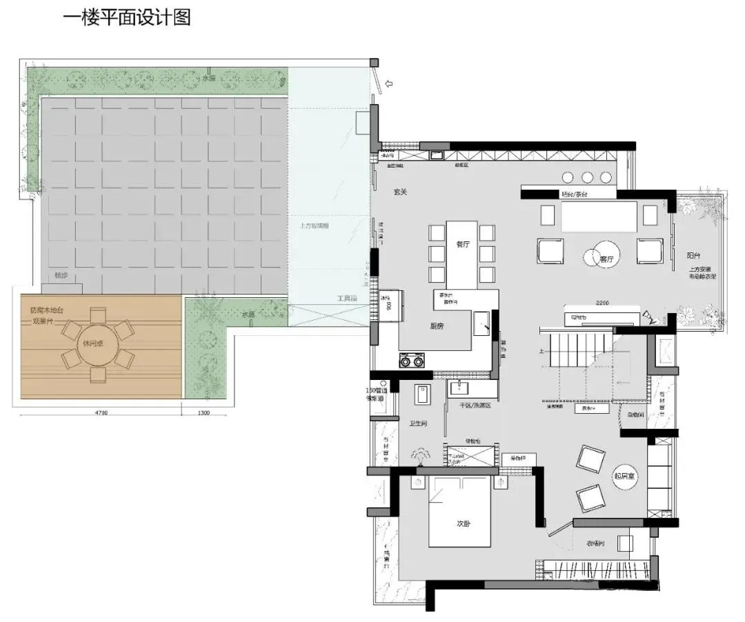 160㎡轻美式，自带氛围感的灰蓝色，营造浪漫的顶楼跃式！