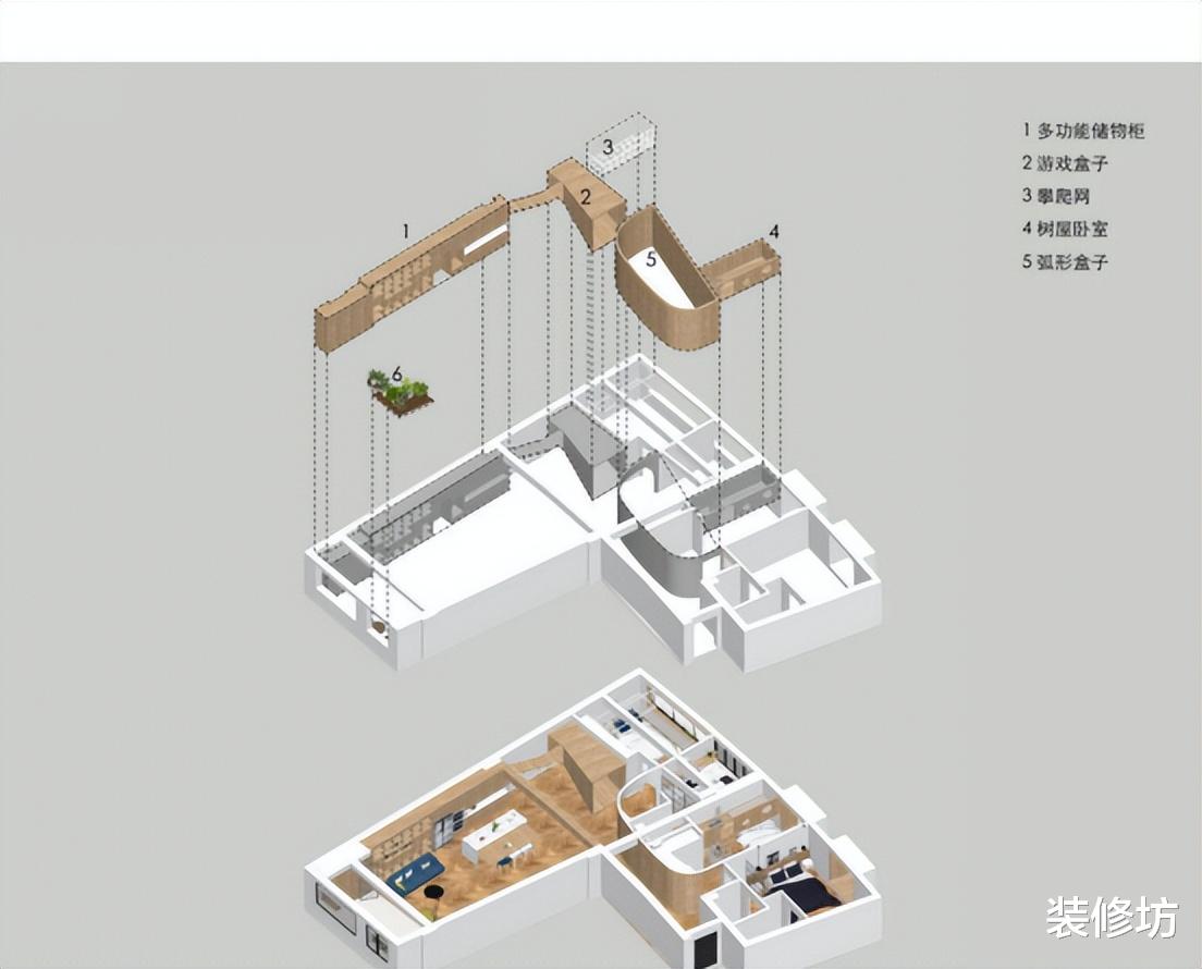 楼市|上海三代同堂的亲子空间,实现200㎡空间绝美升级,好玩又好住