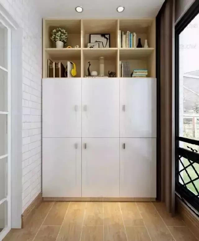 阳台打一个柜子,多出好几平,相当于帮我们赚了几万块