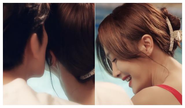 秦岚|秦岚和小17岁男星拍吻戏，男方被蹭一嘴口红，亲密摸脸氛围暧昧