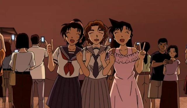 名侦探柯南|名侦探柯南:那些有爱的闺蜜组合,兰园暖心情深,最后一组乱入了