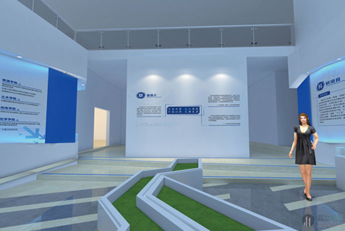 办公室|生物科技公司办公室展示厅装修