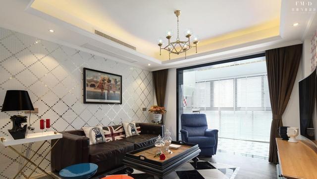 北欧风看腻了!这对夫妻家98两室一厅,配色成亮点,摩登又前卫