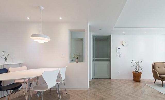 145㎡新房,全屋大白墙,通铺木地板,一个家最好的气质,是干净