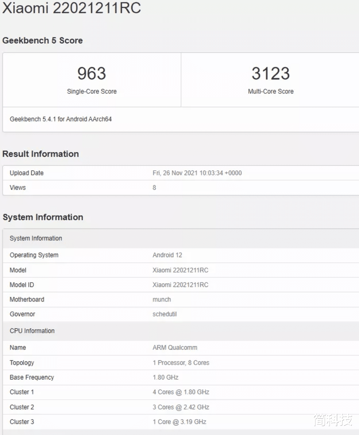 锐龙|红米 Redmi K50 跑分曝光，与小米 12 Pro 差距不大