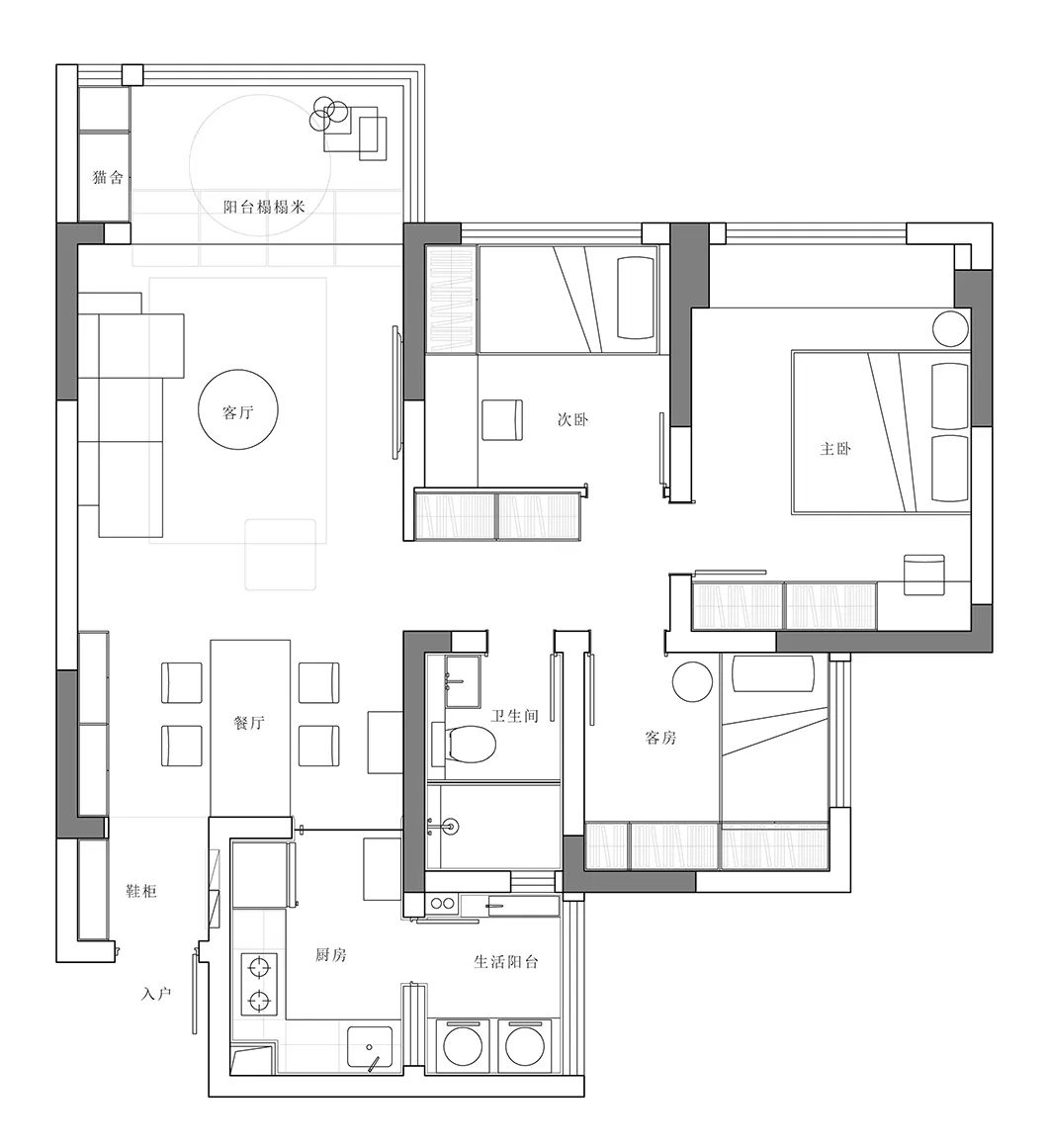90后新婚夫妇的简约风,完美配色太酷了!