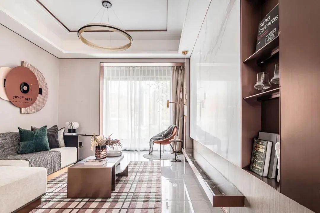 75平轻奢风案例,小户型也能玩出满满仪式感!