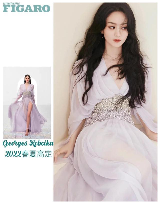 赵丽颖|赵丽颖杨幂同穿高定,曾经被嘲土鳖的赵丽颖真的与时尚无缘吗?