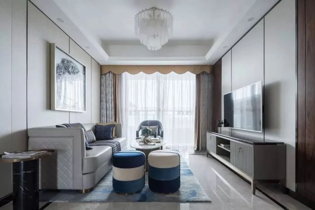 110平中式风三居室，有一种华丽与禅意气质